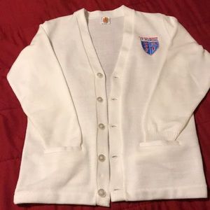 Retro style med school cardigan